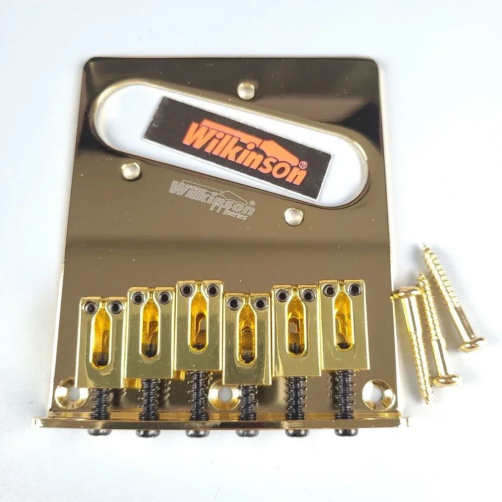 Wilkinson 52,5 mm 6 Sättel Modern TL Bridge für amerikanische ST TL Gitarre Gold WOT03