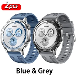 Versatile 22mm Nylon Sports Strap - Durable & Stylish Silicone Composite Band Bracelet for 22mm (Blue - Grey)