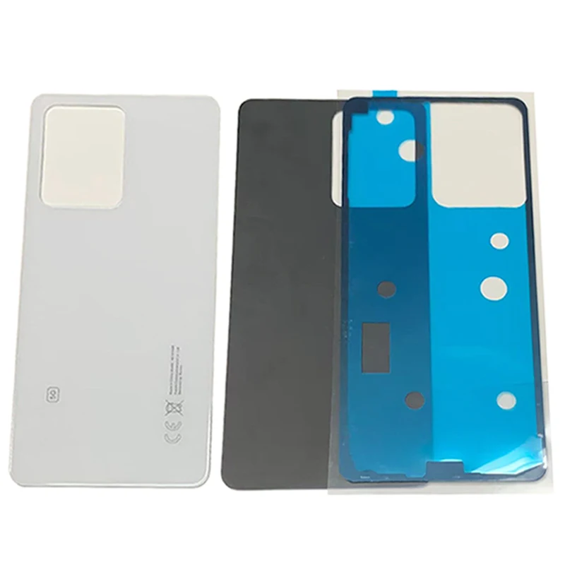 Phone Back Cover Glass Battery Cover Glass Phone Back Cover Rear Door Battery Cover Housing Case For Redmi Note 12 Pro 5G Back Cover with Repair Parts