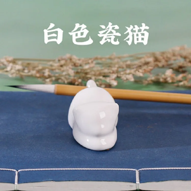 1pc Ceramic Pen Holder for Chinese Calligraphy Watercolor Ink Painting