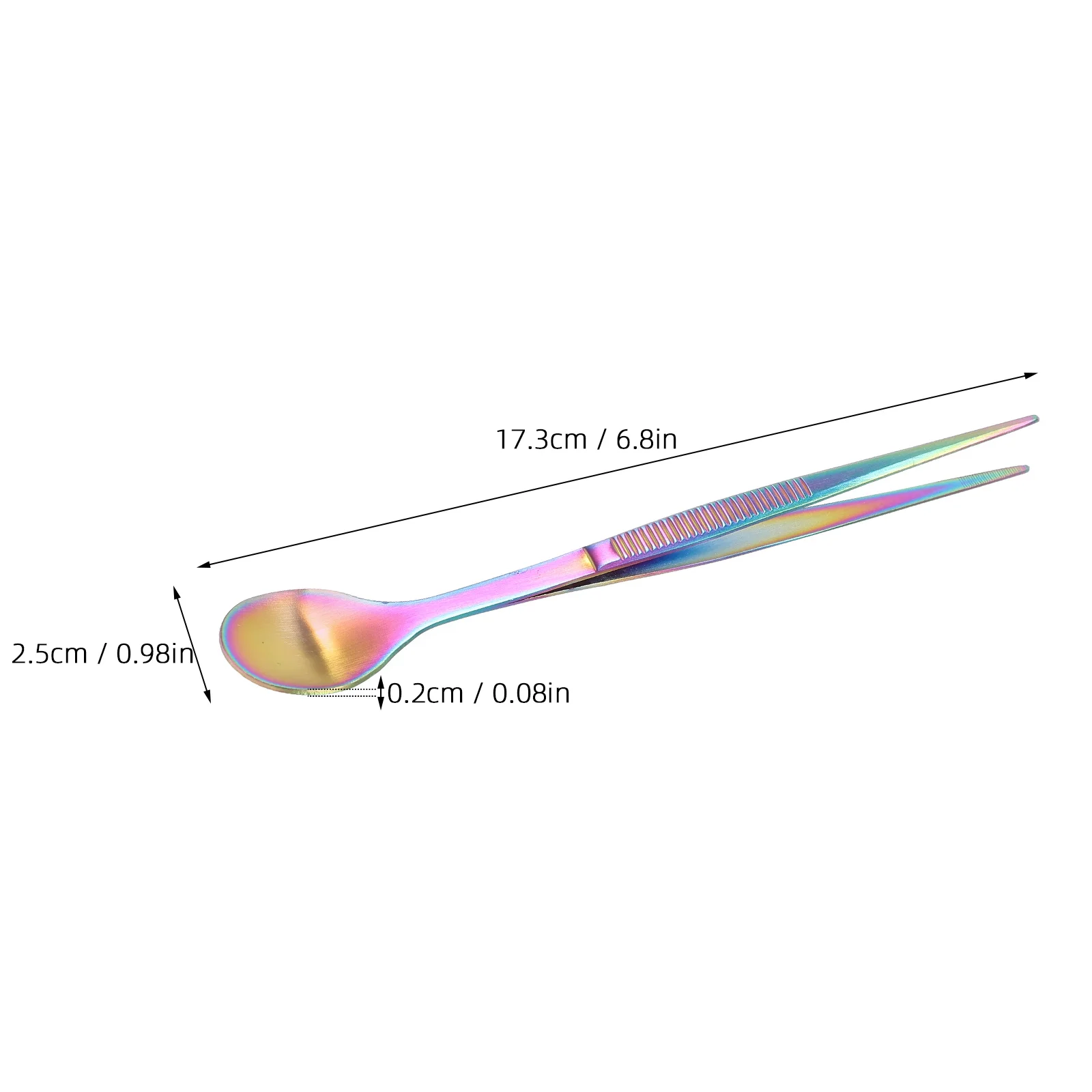 Stainless Steel Flavor Test Spoon Tweezers Chopstick Tasting Spoons Grill Tongs