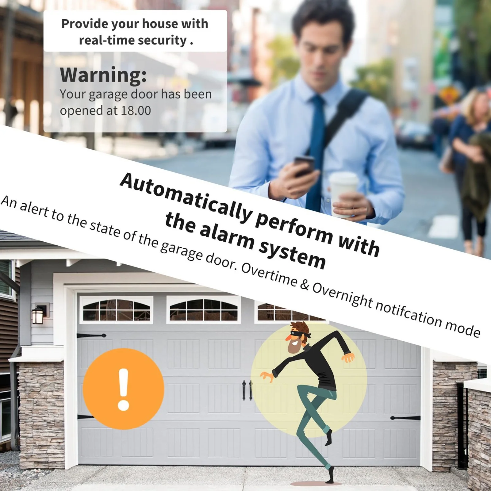 지능형 WIFI 차고 문 무선 음성 앱 원격 제어 TUYA 스마트 차고 문 컨트롤러 WIFI 차고 오프너