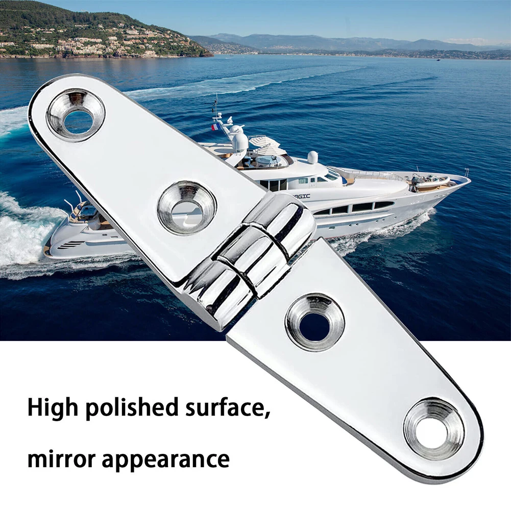 

5Pcs Boat Hinge 316 Stainless Steel Strap Hinges Door Cabinet Deck Flush Mount For Marine Yacht RV Camper Marine Accessories