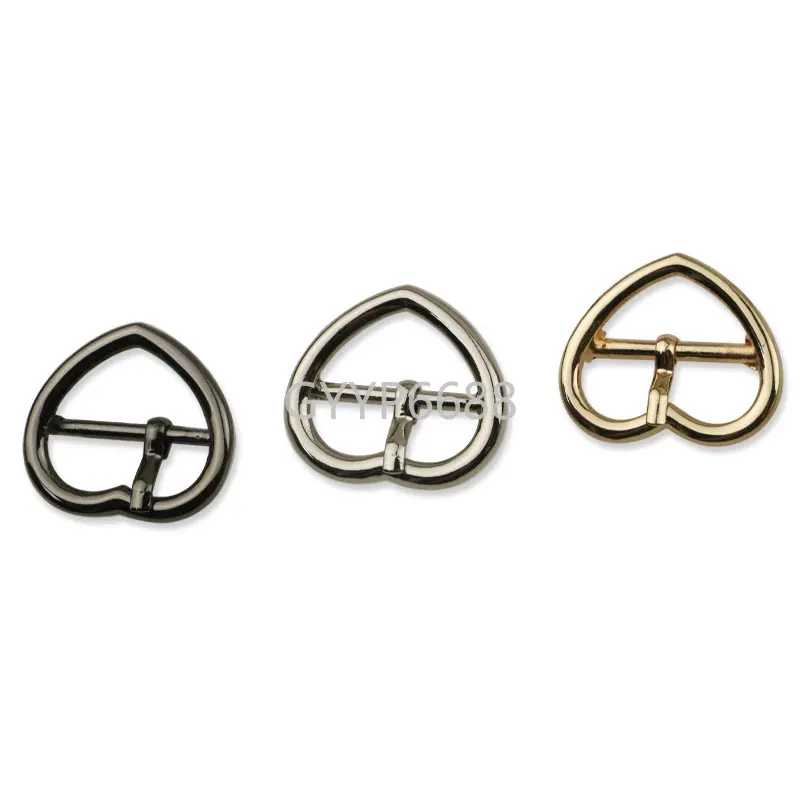 10-50-100PCS 20-25-32-38MM Star,Heart Shape Metal Pin Buckles For DIY Bags Purse Belt Strap Adjust Roller Pin Buckle Accessories