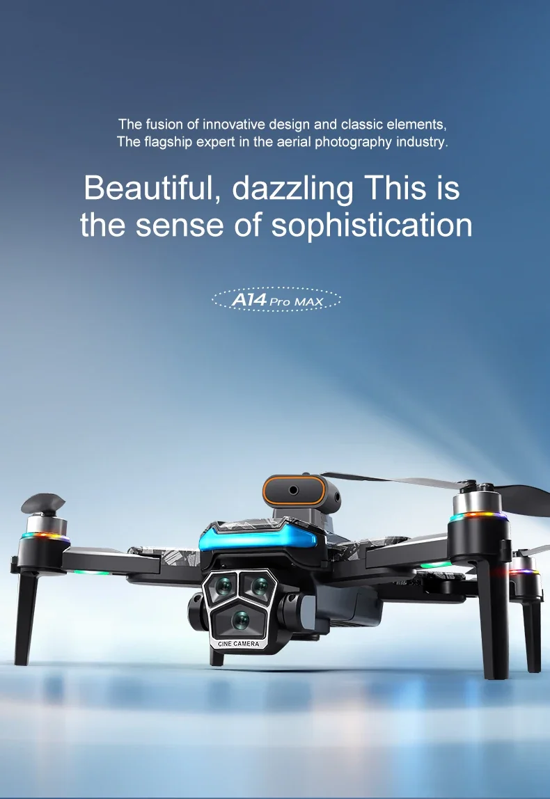 Xiaomi A14 Pro max GPS Brushless 8K Triple Camera HD Optical Flow Intelligent Ob
