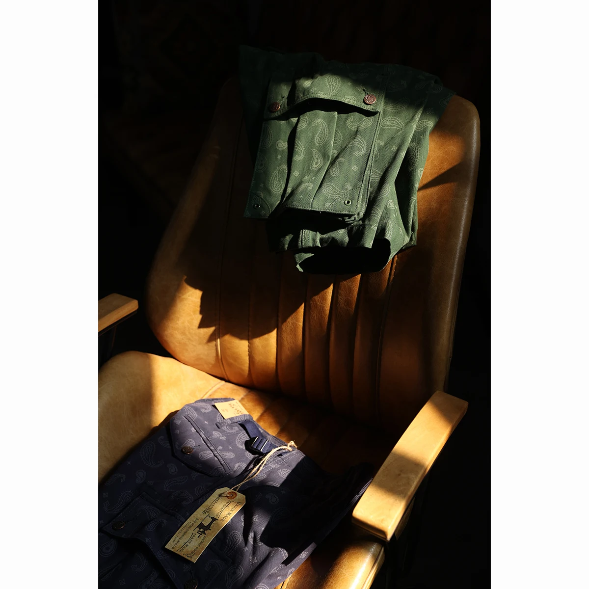 

BOB DONG M-51 Paisley Cargo Shorts Summer Mens Multi-Pocket Military Style Pants