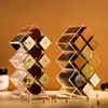 Lipstick Holder Make-up Organizer Cosmetic Storage Box Lip Gloss Storage Rotating Display Stand Transparent Plastic Storage Box 3