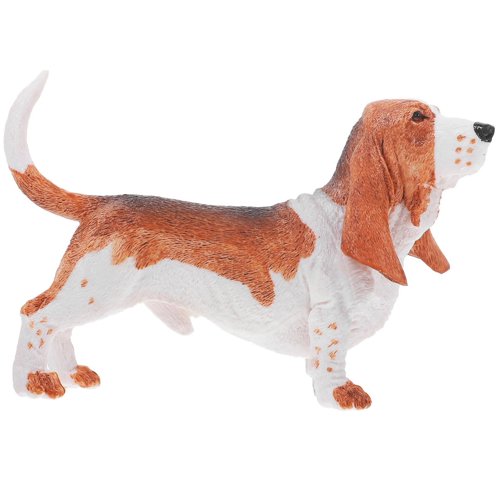 

Realistic Dog Figurines Mini Puppy Figures Small Basset Hound Figurine Plastic Animal Toys Dog Statue Home Decor Sculpture