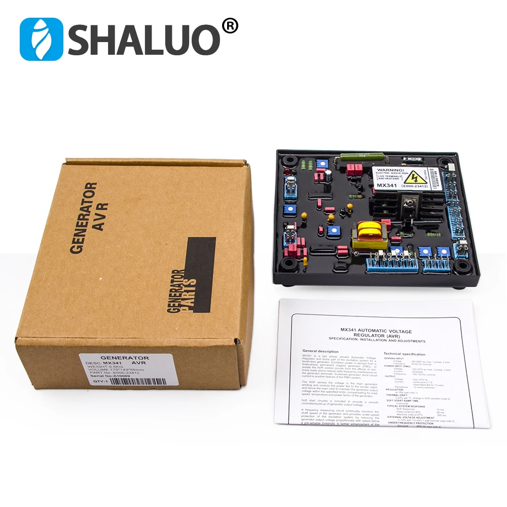 Red MX341 AVR PMG Permanent Magnet Generator Automatic Voltage