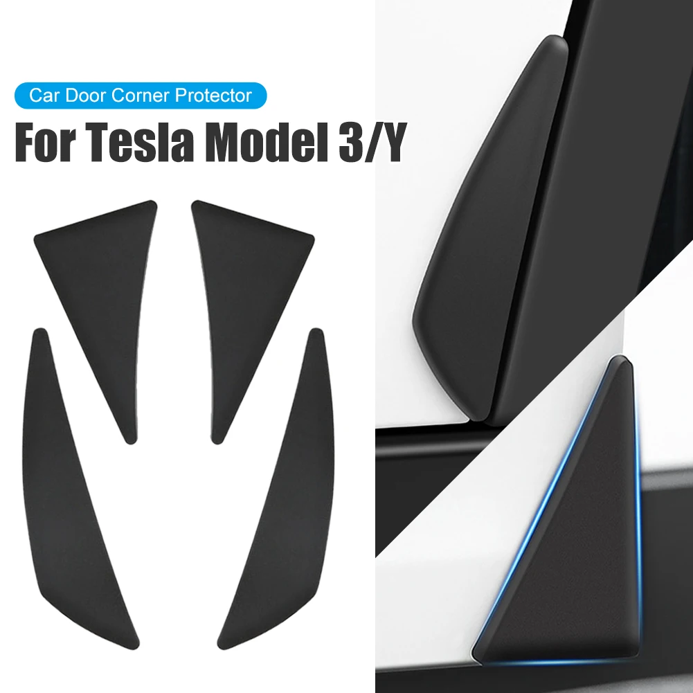 

For Tesla Model 3 Model Y Car Door Edge Guard Flexible PVC Door Corner Protector Self-Adhesive Scratch Protector Car Accessories