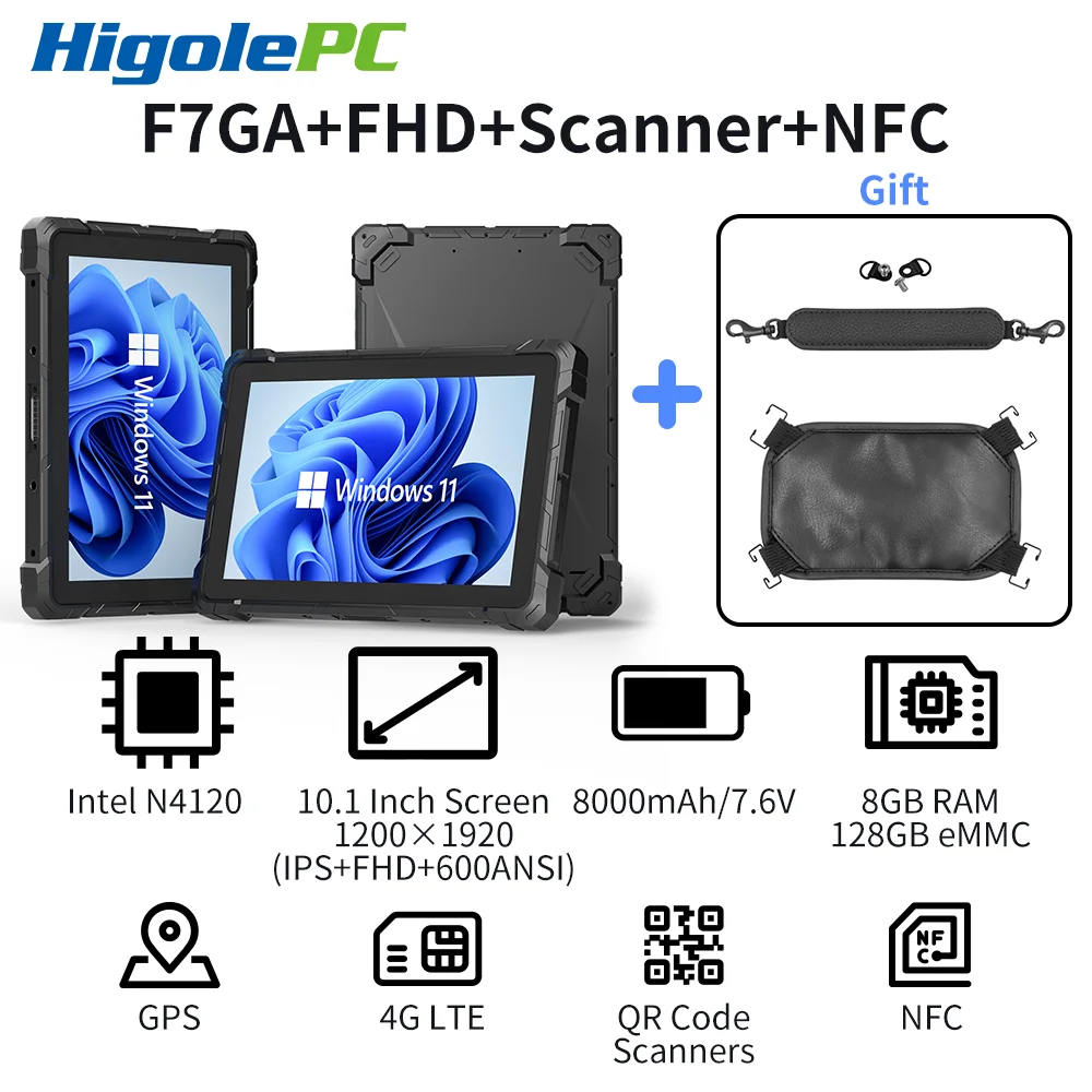 大特価❤️タブレット PC F7GA 10.1型 現場タブレット 防水防塵 Amazon.co.jp: HigolePC タブレットPC F7GA 10.1型 堅牢