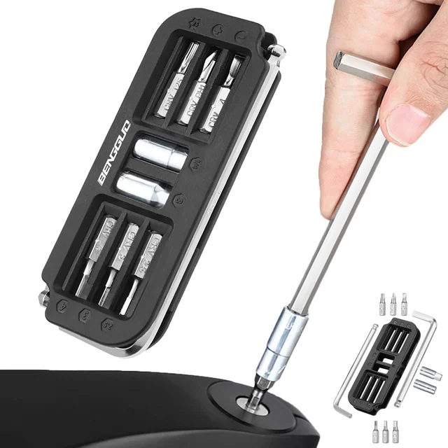 10 en 1 vélo multi-outils en acier cyclisme combinaison outils d'entretien multifonctionnel Portable outils d'entretien de vélo 1