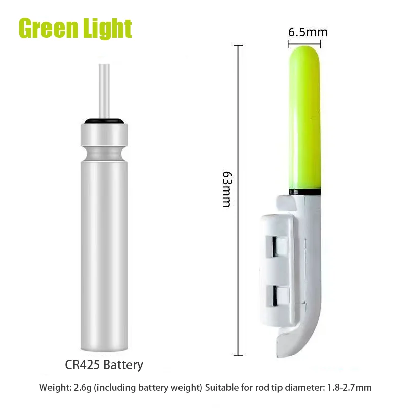 Night Fishing Electronic Rod LED Light Stick Luminous Glow Waterproof Rock Fishing Float Tackle Accessories 1PC CR425 Battery