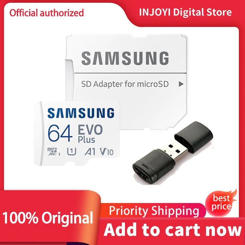 Original Samsung Evo 128gb Class10 Micro Sd Card C10 80mb/s Sdhc Sdxc