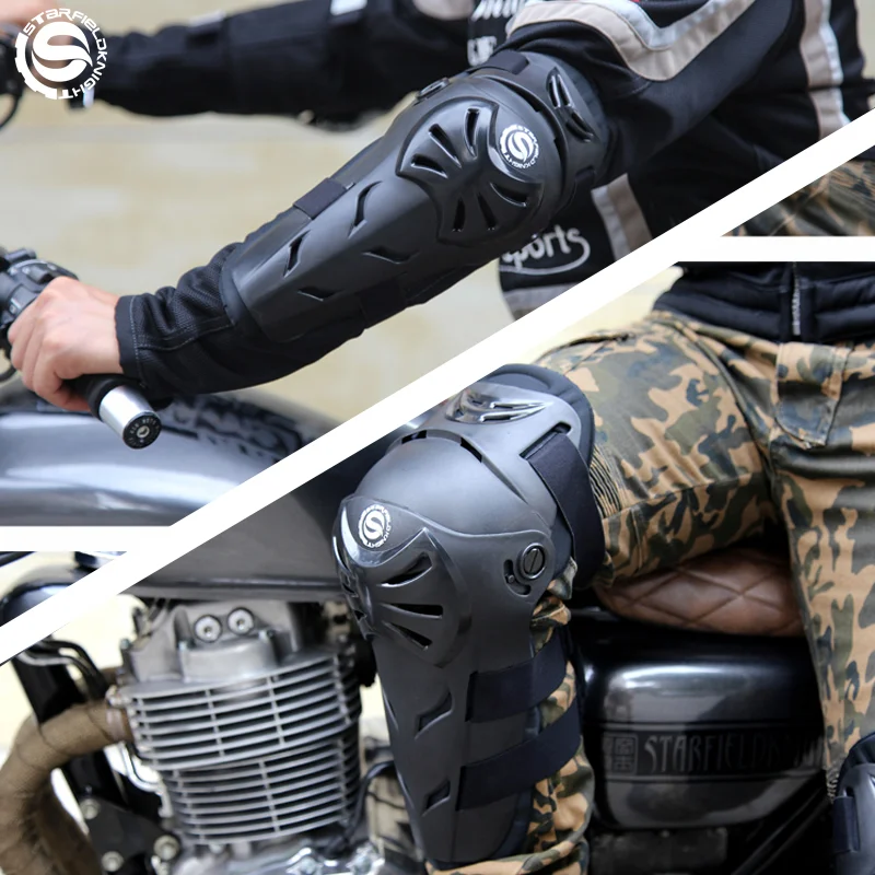 Star Field Knight New Motorcycle Elbow and Knee Protection Set Road Riding Race Gears Suit Accessories Anti-fall Wear-resistant