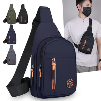 Borsa a Tracolla da Uomo Impermeabile per Sport, Ciclismo, Escursionismo e Corsa con Tasca Antifurto con Cerniera