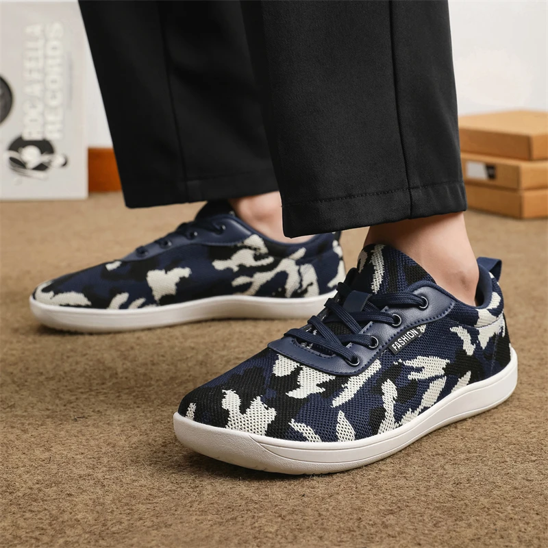 New Fashion Unisex Wider Shoes Breathable Mesh Men Barefoot Wide-toed Shoes Brand Flats Soft Zero Drop Sole Wider Toe Sneakes