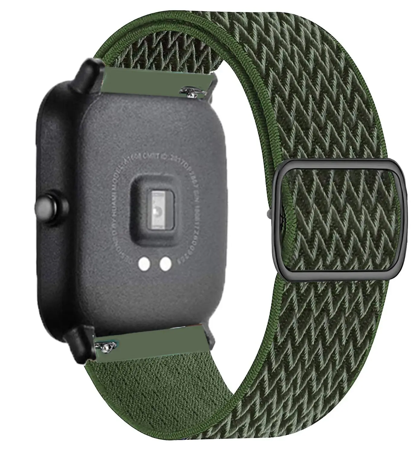 Nylon Loop Adjustable Elastic Bracelet Strap - 20mm/22mm