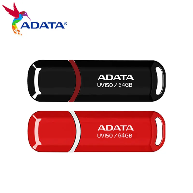 Adata-alta Velocidade Usb Flash Drive Uv150 Pen Drive Vermelho para Computador Disco u Usb 3.2 64gb 32gb Original - Imagem 2