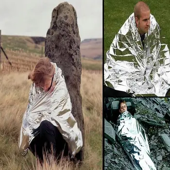 Space Blankets Survival Heavy Duty Hiking Essentials Survival Kits Gear And Equipment Portable And Lightweight For Camping 5