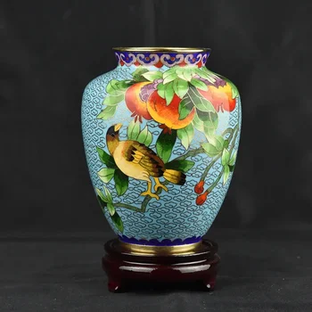Handmade Cloisonné Copper Vase 1