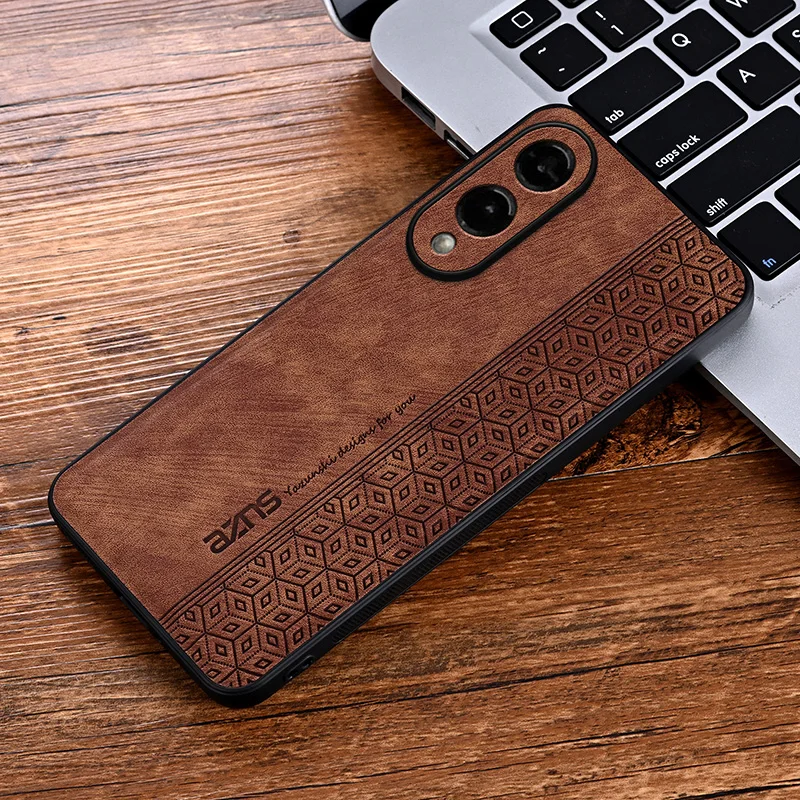 Samsung Galaxy S25 Edge Shockproof PU Leather Back Cover Case - Skin Feel Soft Design