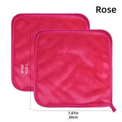 Reusable Makeup Remover and Facial Cleansing Pads - Set of 2 Microfiber Towels (JMJ02 - 20CM - 2PC)