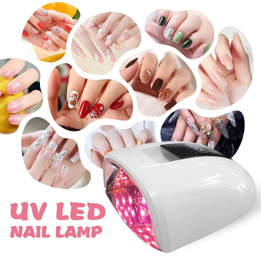 UV Light for Nails Cordless UV LED Nail Lamp Rechargeable Lampara de unas LED UV inalambrica Nail Dryer Gel Nail Lamp for Nails 6
