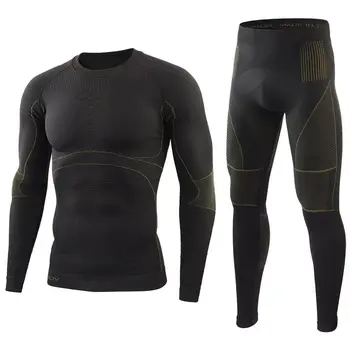 Outdoor Sort Suit Quick Dry Ski Thermal Underwear For Men Male Thermo Clothes Compression Set Thermal Tights Winter Leggings 3