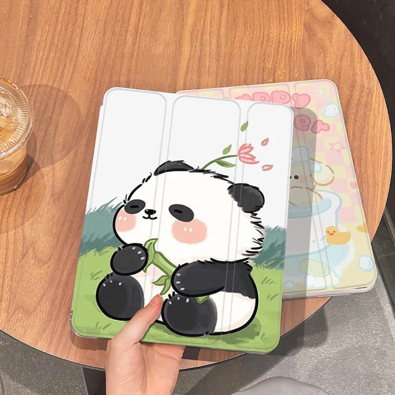 Adorable Transparent Panda Tablet Cover