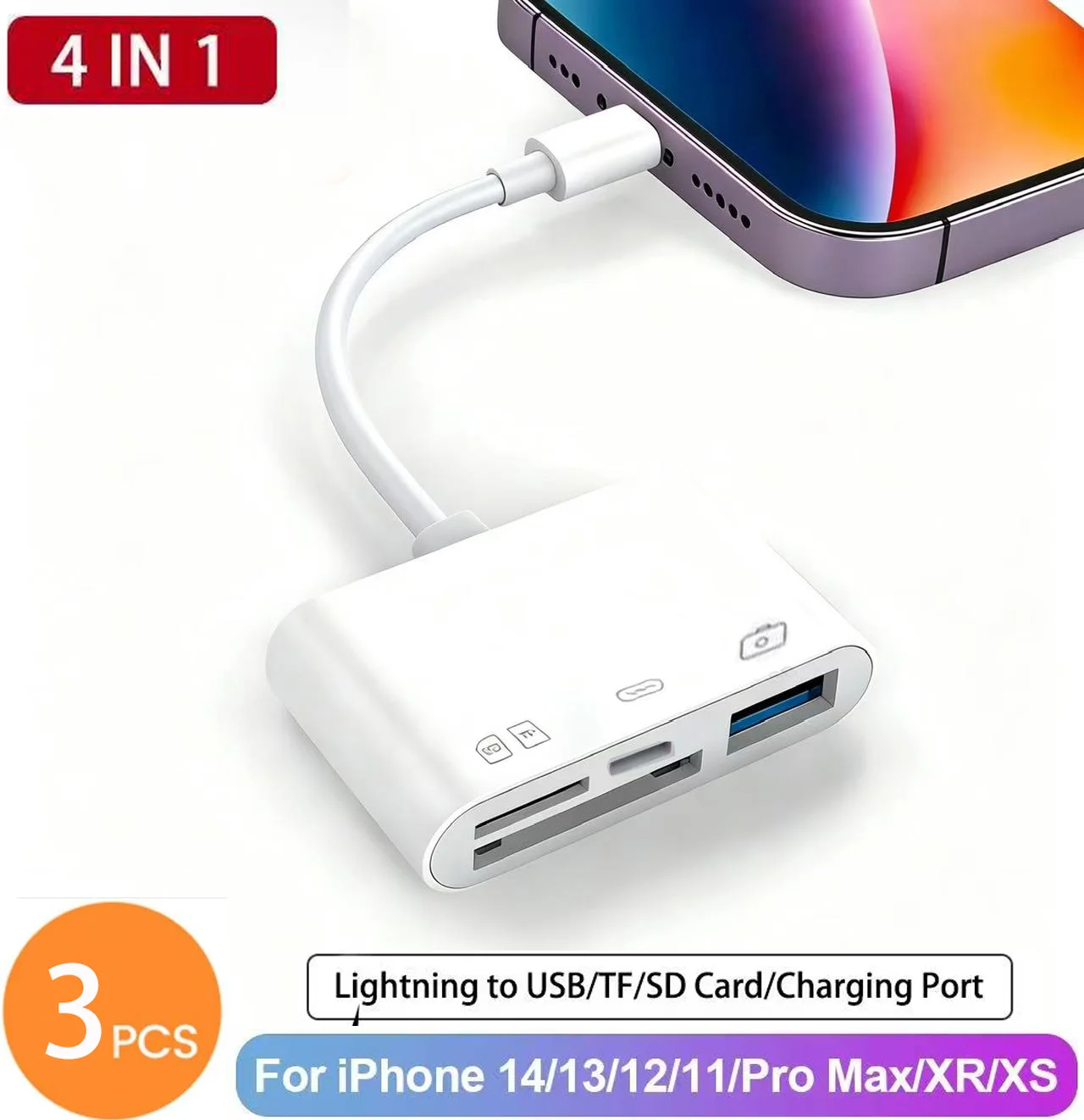 3pcs 4-in-1 iPhone