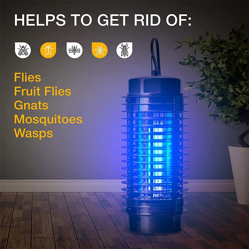Tanie Lampa przeciw komarom UV LED elektryczny Zapper noc światło pułapka sklep