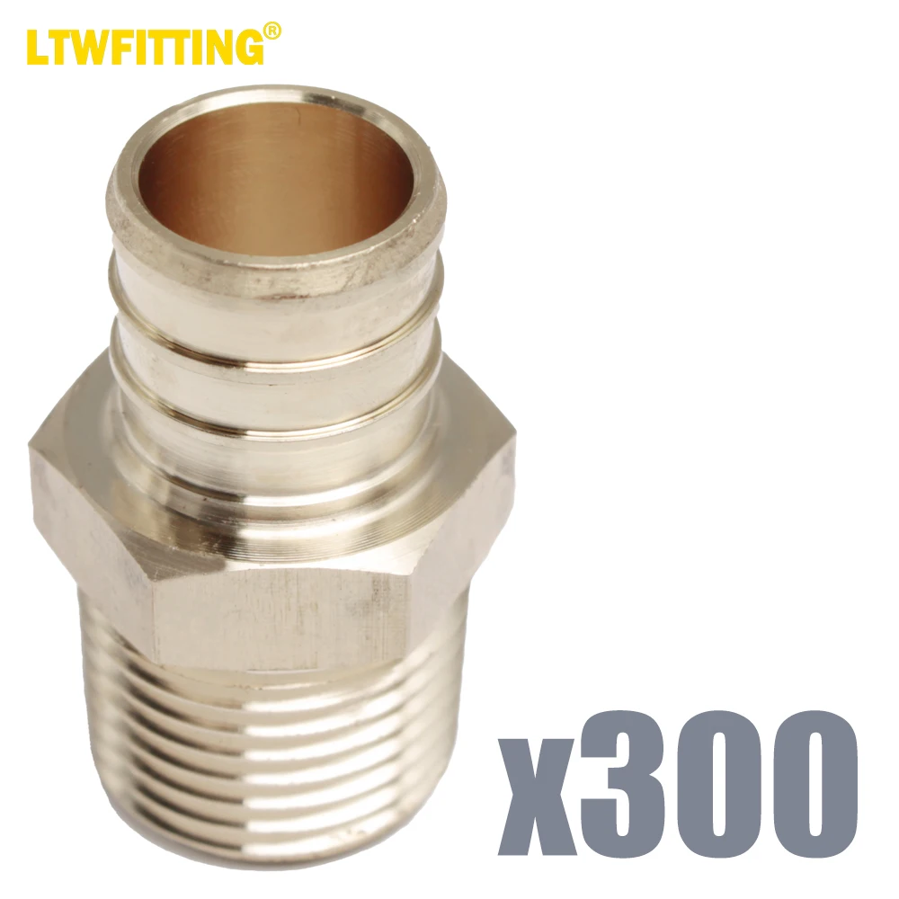 

Латунный фитинг LTWFITTING без свинца, стандартный фитинг, 1,5-дюймовый PEX x 1,5-дюймовый Мужской NPT обжимной адаптер (комплект из 3/4 штук)