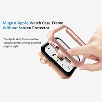 3 pièces coque rigide pour Apple Watch 45mm 41mm 38mm 42mm 40mm 44mm cadre de protection pare-chocs mat pour iWatch SE 9 8 7 6 5 4 3 2 2