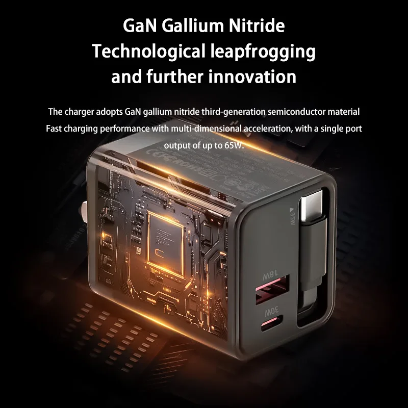 รูปสินค้า หัวชาร์จ GaN 65W ชาร์จเร็ว iPhone 16 Pro Max
