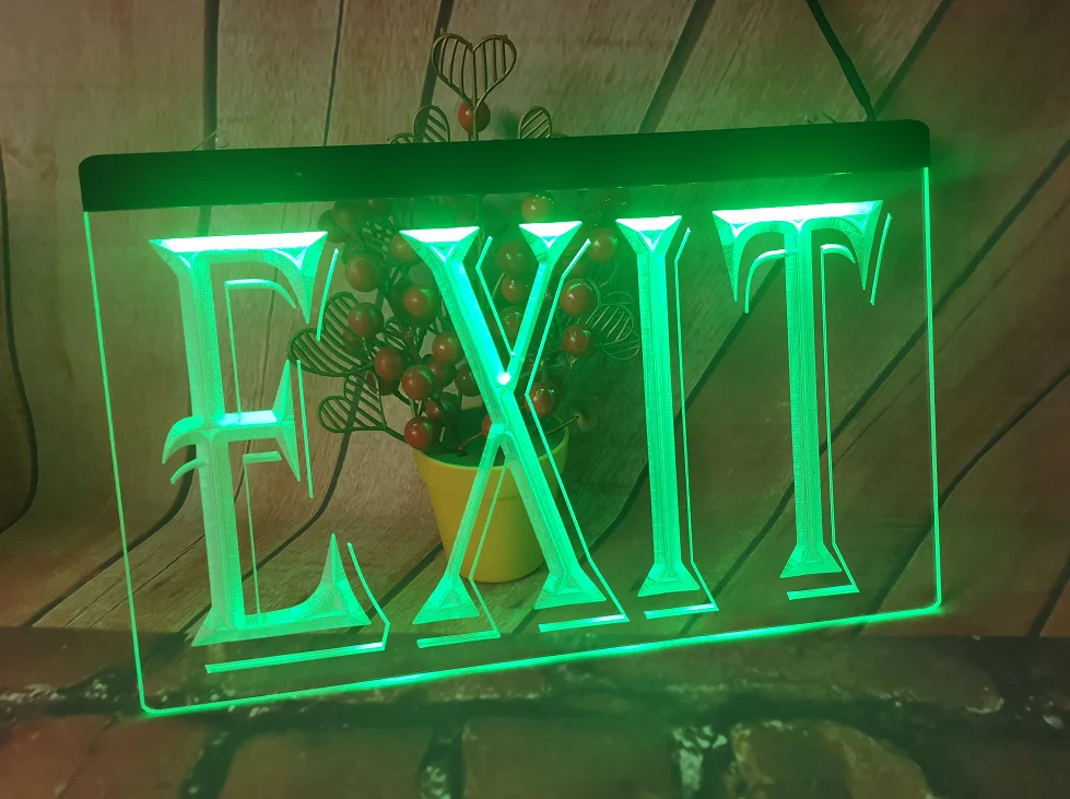 Vintage Metal Sign DRAMATIC EXIT Sign For Home Decoration,living