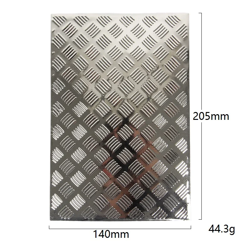 AED7-For WPL D12 1/10 RC 자동차 업그레이드 부품 리어 트렁크 커버 스키드 플레이트 미끄럼 방지 보드 장식 플레이트 액세서리
