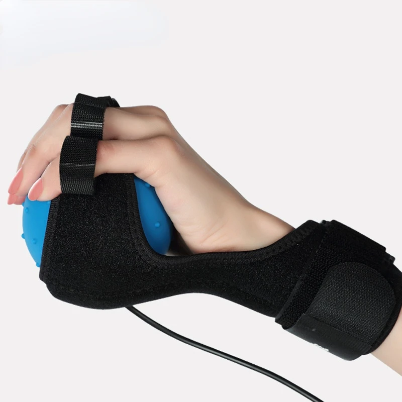 

Hand Rehabilitation Training Equipment Stroke Hemiplegia Electric Hot Compress Massage Ball Household Five Finger Fingerboard