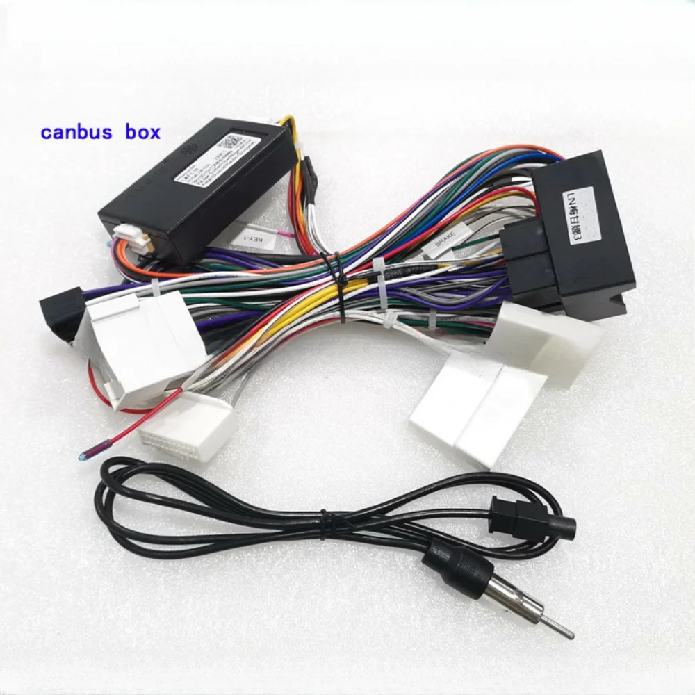 Car 16pin Audio Wiring Harness With Canbus Box For Renault Megane