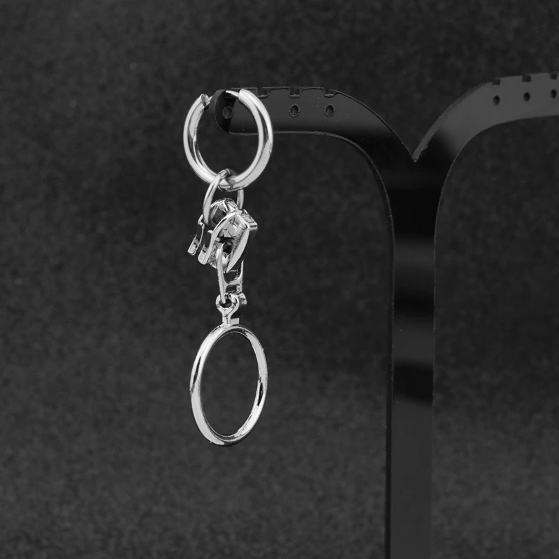 Мужские Винтажные серьги-кольца SOHOT круглые металлические серьги из нержавеющей