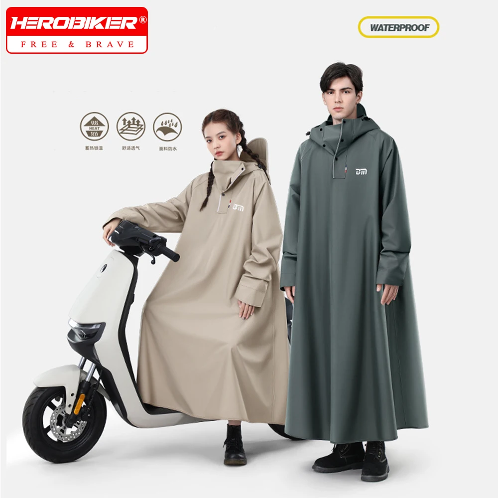 Motorcycle Raincoat Plus-Sized Thicken and Lengthen Adult Motorcycle Poncho Explosion-Proof Rain Rain Gear