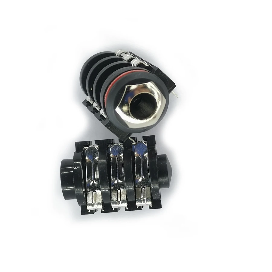 6.35mm/6.35 Stereo Audio Microphone Female Socket/Jack Connector 6P/6PIN 20PCS/Lot