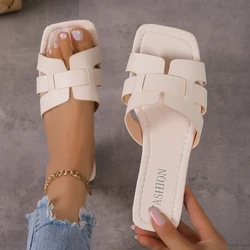 Women's Trendy Casual Sandals - Stylish Outdoor Flat Slippers - 42 ( Light Yellow)