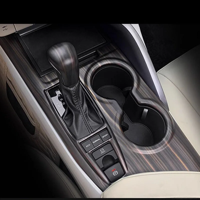 Center Control Gear Shift Panel Water Cup Frame Decoration Cover Trim For Toyota Camry XV70-ABS Accessories Interior