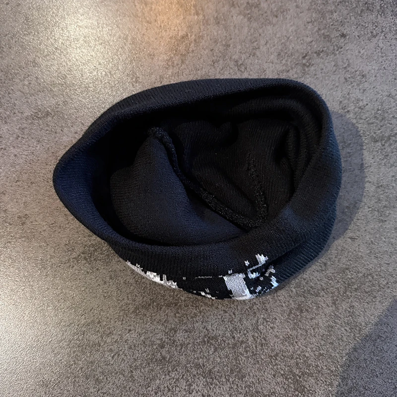 Winter Herbst Warme Mützen Frauen Männer Y2K Stern Muster Outdoor Schädeldecke Skifahren Hut Kalten Hut Hip Hop Radfahren Stricken Gorras Geschenk – Detail 5