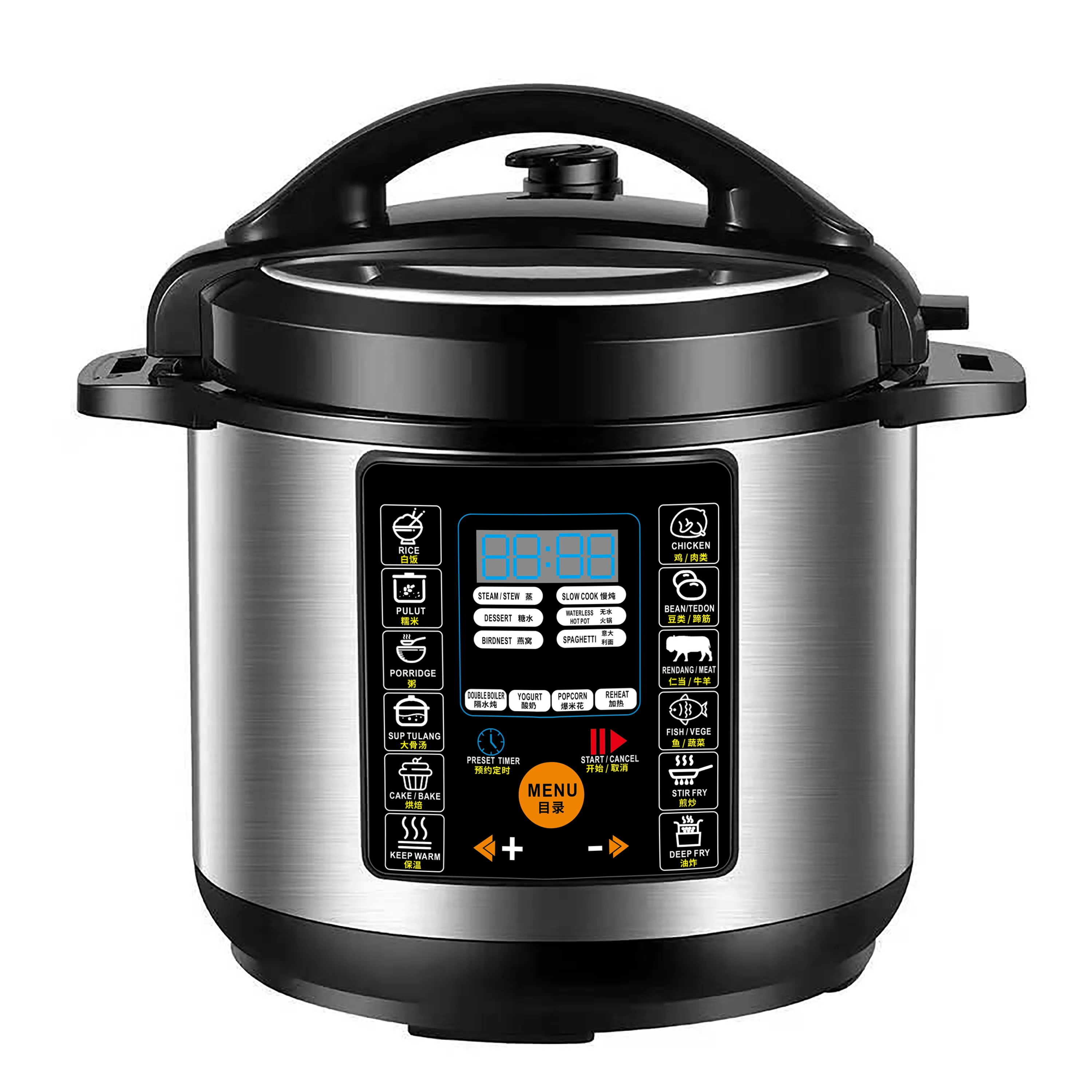 8L Smart Multifunction Electric Pressure Cooker
