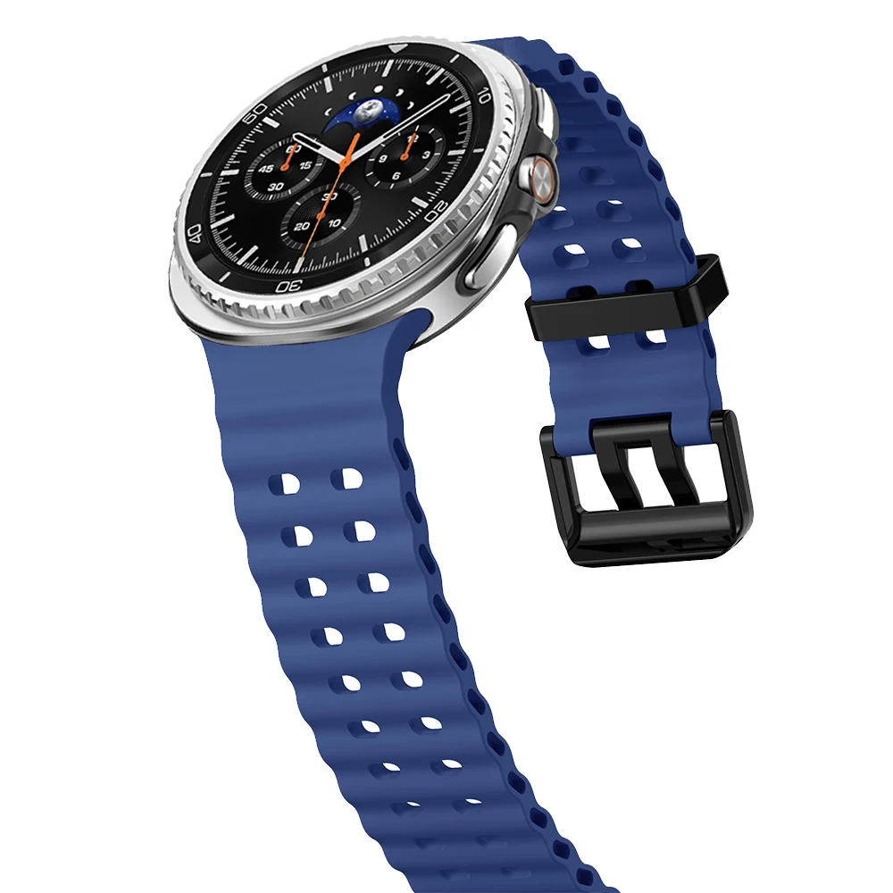 Premium Silicone Watchband for Samsung Galaxy Watch - Marine Blue
