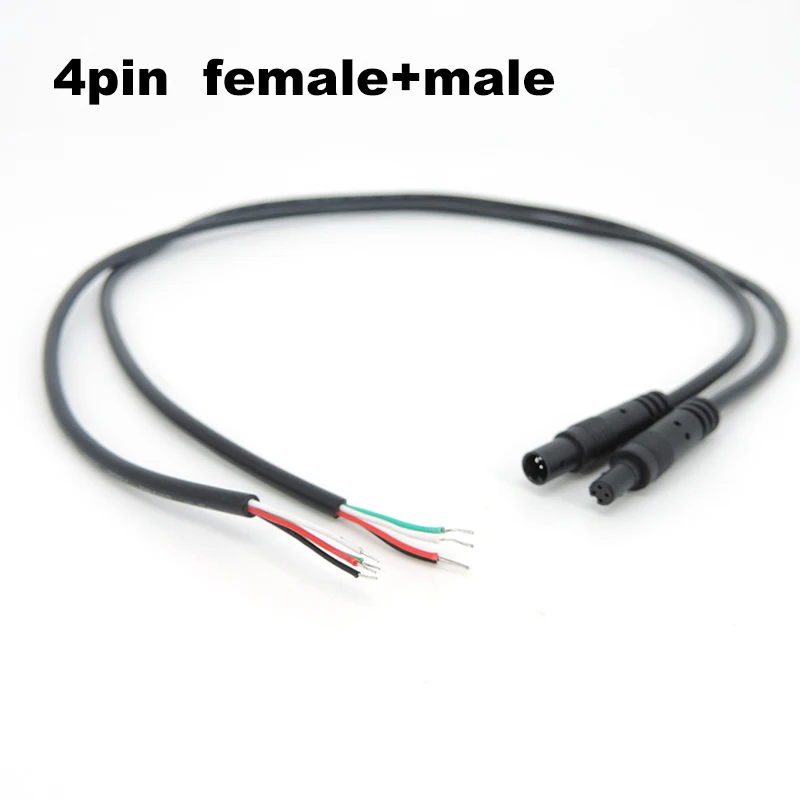 4pin 4 core 1m 2m 6m Cavo maschio-femmina Connettore di prolunga per telecamera DVR per auto Monor HD Telecamera per retromarcia per veicolo Filo di rame  13