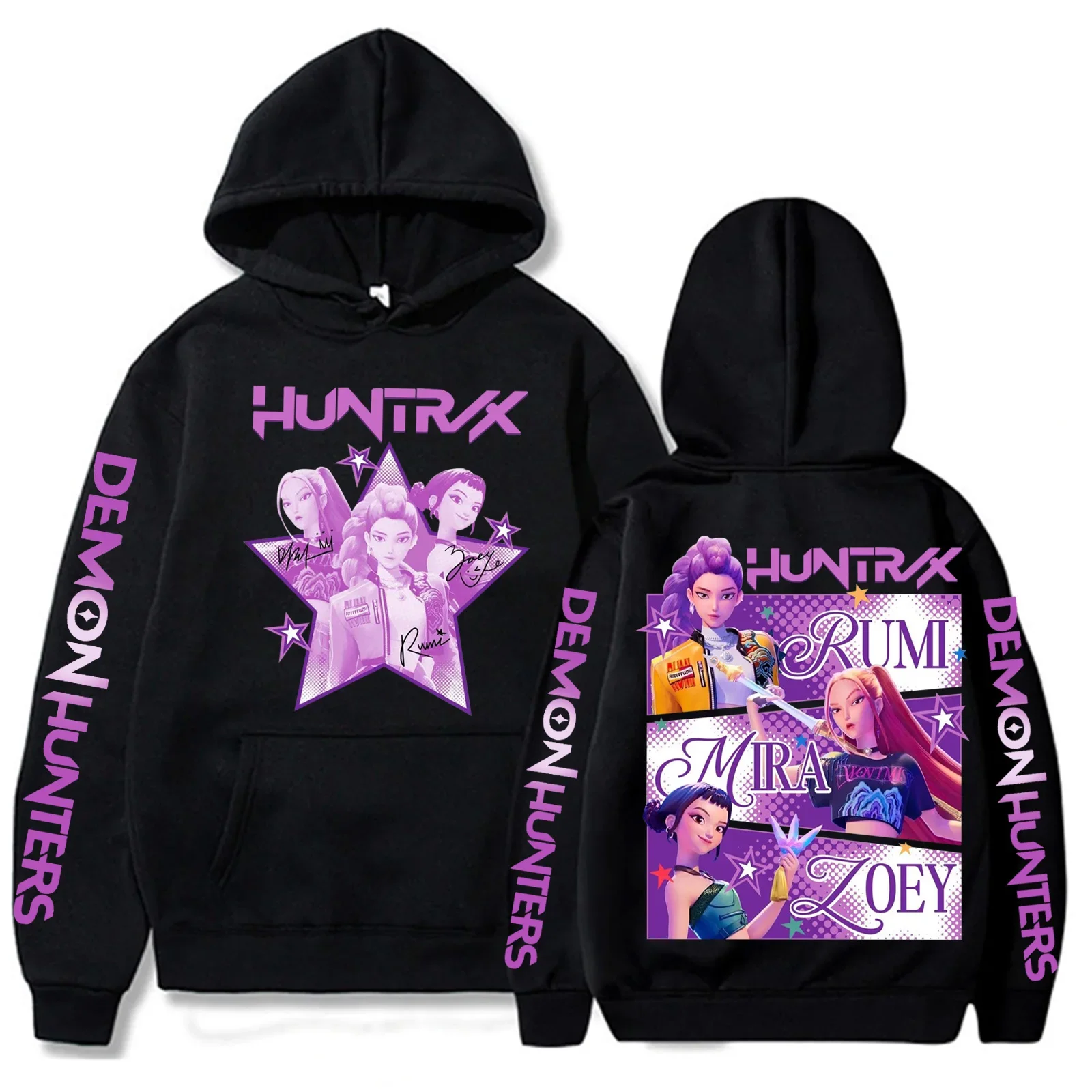 Survêtement 2 Pièces K-Pop Demons Hunters - Sweat à Capuche Et Pantalon Décontracté Pour Fille - 4