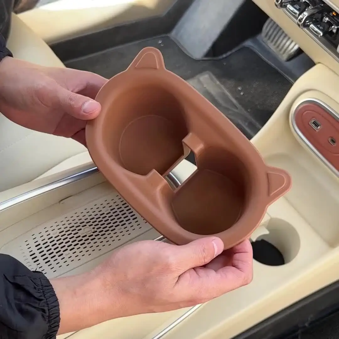 FEIHUAJIANIAN 4 Stück Auto Untersetzer Für GWM ORA Good Cat - Anti-Rutsch Getränkehalter